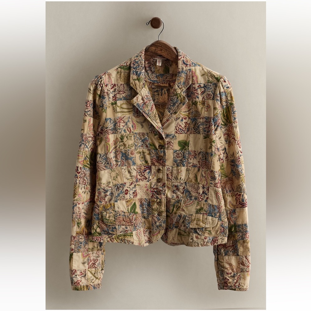 Vintage Polo Jeans Co Ralph Lauren Patchwork Floral Jacket SZ: S